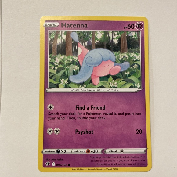 Pokémon card hatenna - Picture 1 of 1
